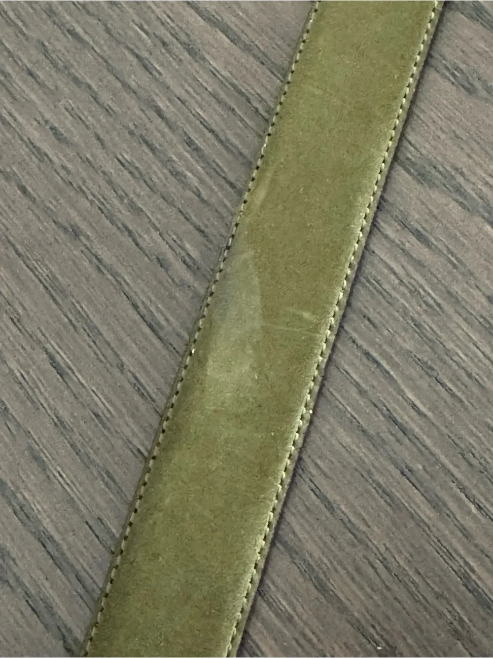 Rick Pallack Made in France Olive Suede Women’s Leather Belt Size 90/36 Vintage